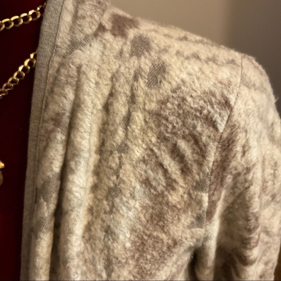 Lucky Brand Fringed Brushed Knit Cardigan M BOHO - Picture 3 of 9